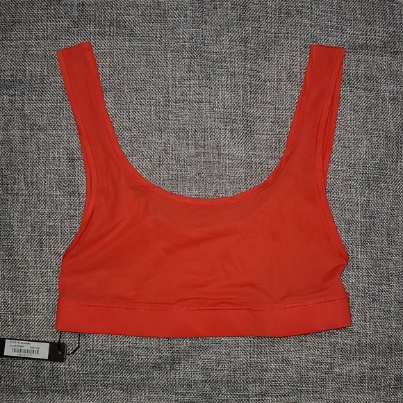 NWT SKIMS XXS Jelly Sheer Scoop Neck Bralette POPPY - Picture 1 of 3